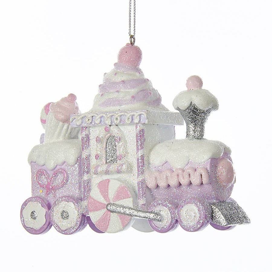 Christmas Tree | Kurt Adler C7911 Sugar Plum Glittered Candy And Cupcake Train Ornament Kurt S.Adler New York