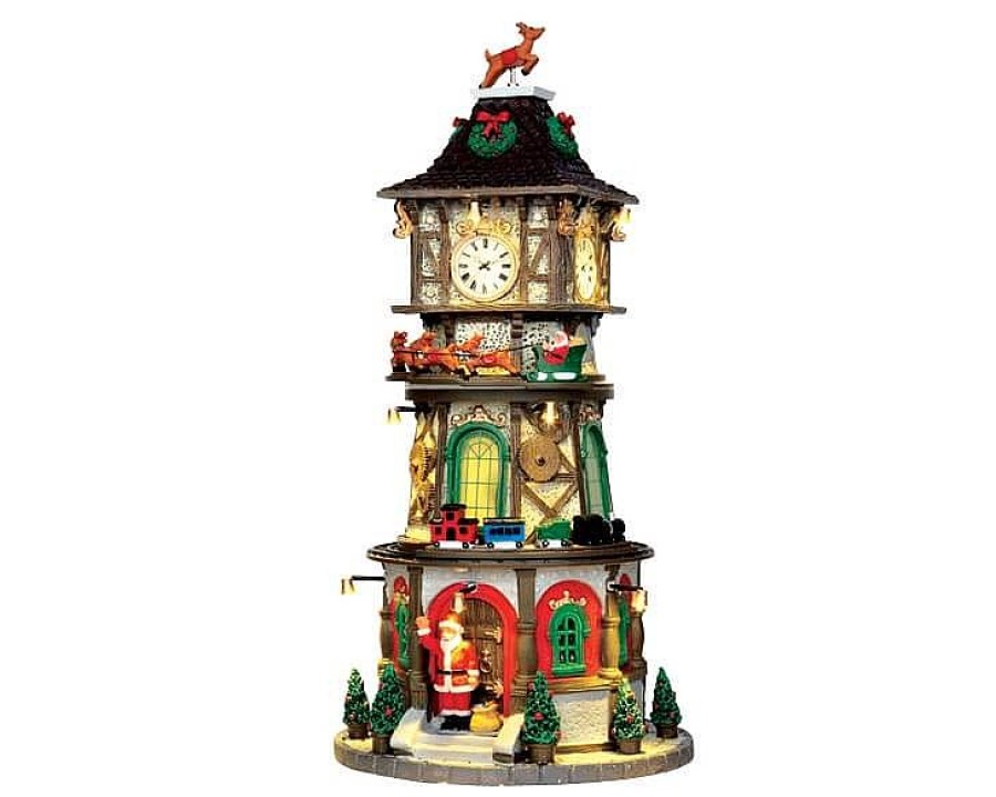 Christmas Villages | Lemax Christmas Clock Tower, Incl. Adapter (4.5V)