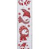 Fabric | Kurt Adler Kurt S. Adler Nyc T2215 Snowman Head Print Ribbon