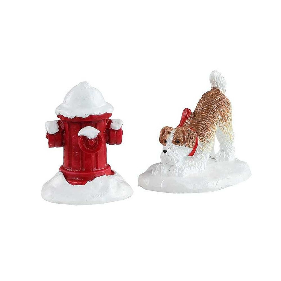 Christmas Villages | Lemax Lemax Village 2021 Snow Hydrant, Set Of 2 14860