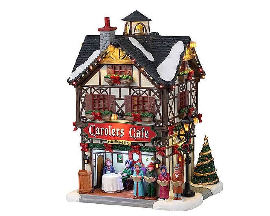 Christmas Villages | Lemax Carolers Cafe, B/O (4.5V)