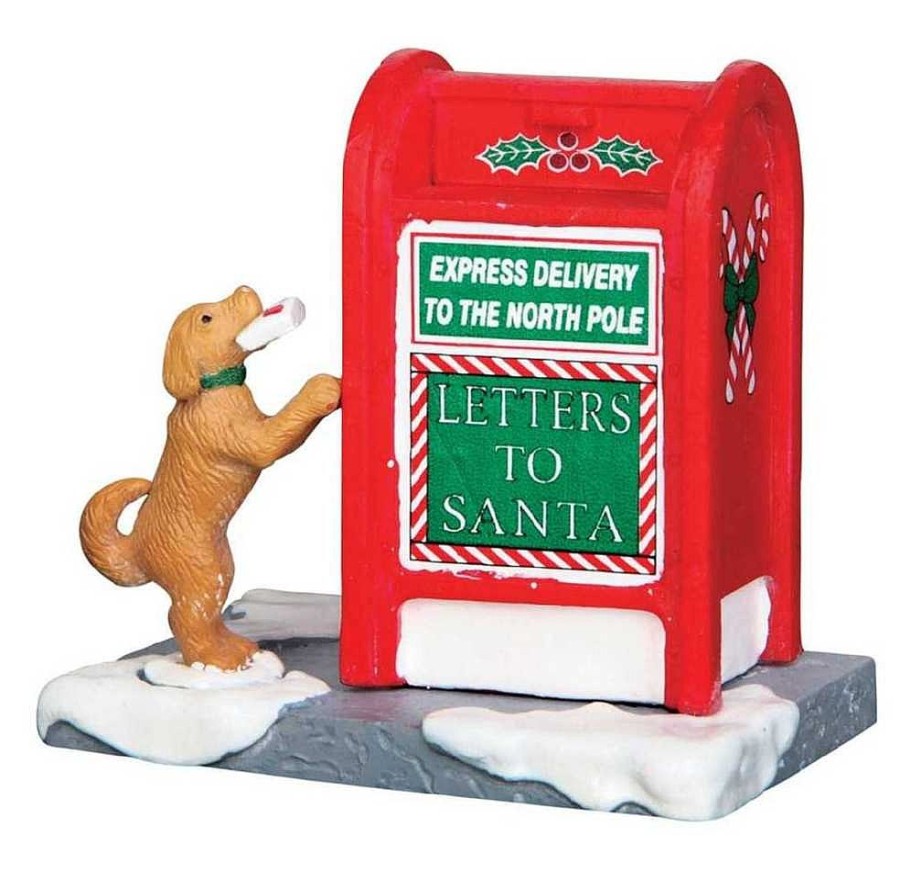 Christmas Villages | Lemax Lemax Santa Mailbox 64073 - Lemax Christmas Village