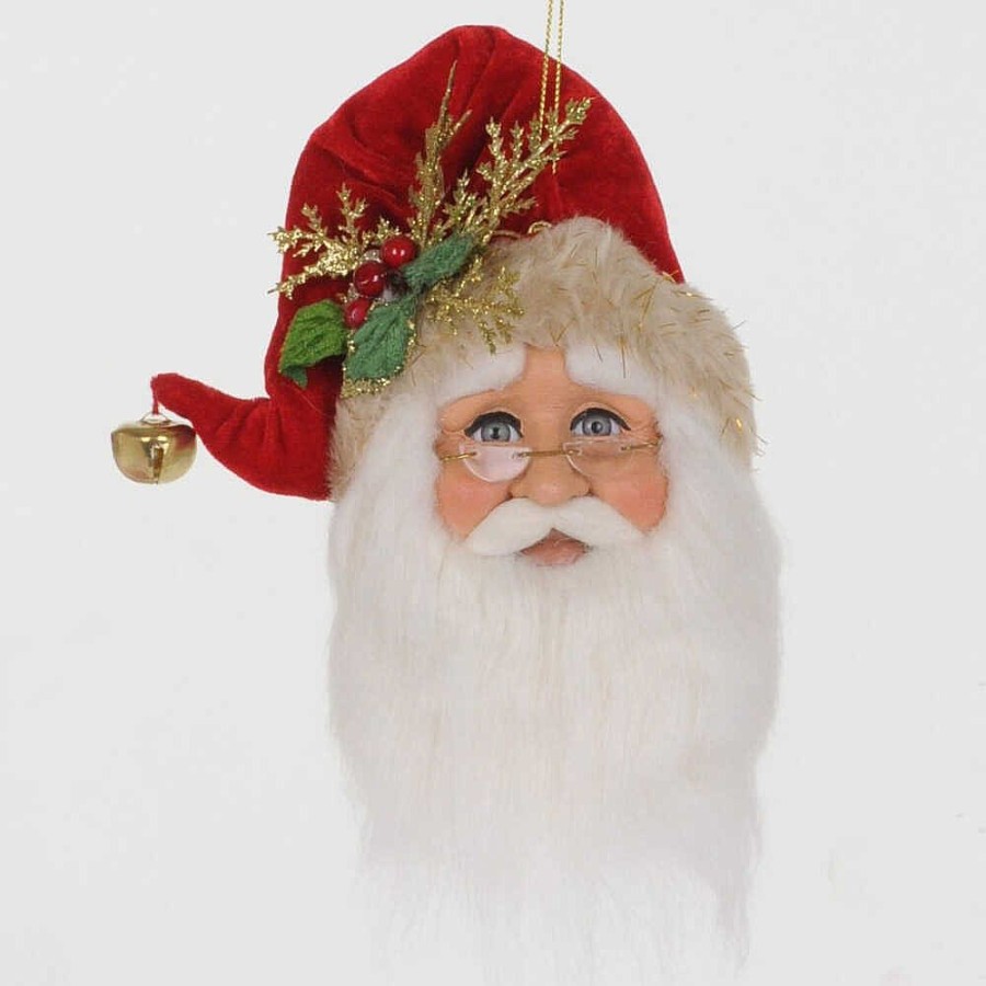 Santa Claus | Karen Didion Karen Didion Originals Santa Head Ornament Orn-10