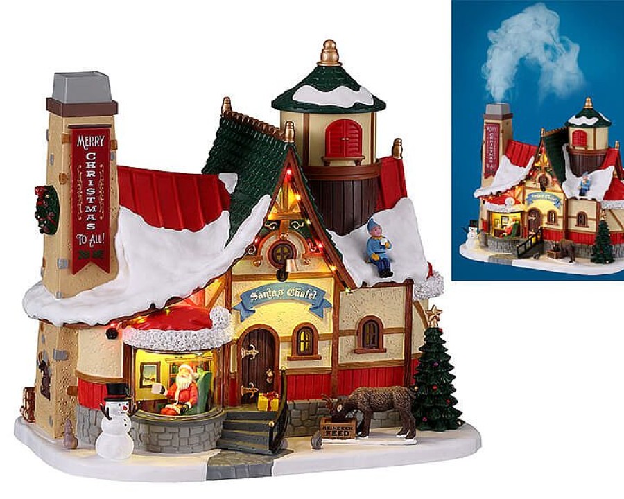 Christmas Villages | Lemax Santa'S Chalet, Incl. Adapter (4.5V)