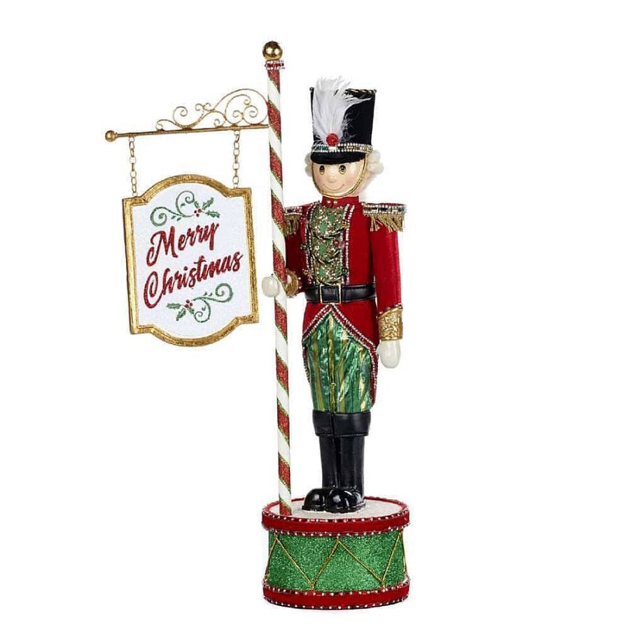 Nutcrackers | Katherine Collection Kc 28-028760 Katherine'S Collection Toyland Nutcracker Sign