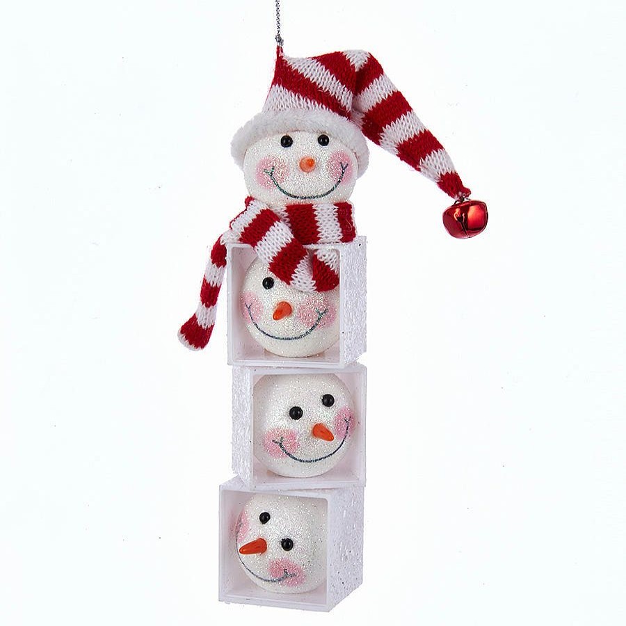 Christmas Tree | Kurt Adler Kurt S. Adler Nyc H9602 Snowman Head Block Ornament