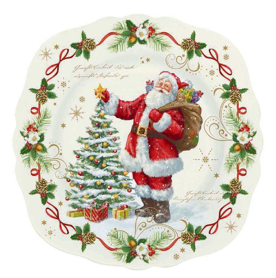 Tableware | Easy Life Christmas Tableware: Dessert Plate In High Quality Fine China