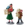 Christmas Villages | Lemax Lemax Christmas Rush, Set Of 2 82610 Lemax Caddington Village