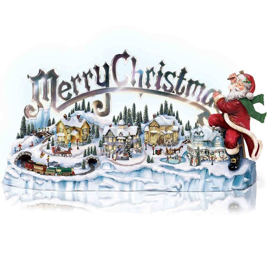 Musical | Thomas Kinkade Thomas Kinkade Santa'S Inspiration 01-09497-001 Bradford Exhange