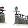 Christmas Villages | Lemax Lemax Stone Wall Set Of 6 63576 - Lemax Christmas Village