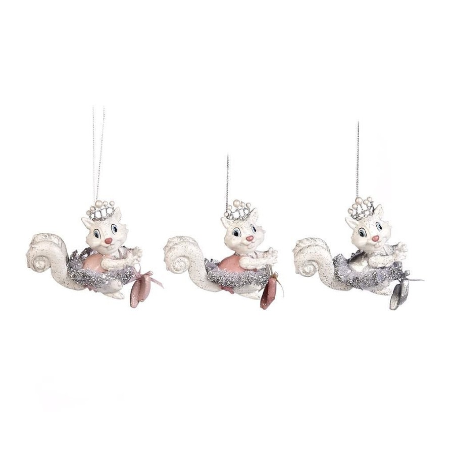 Christmas Tree | Goodwill Ballerina Squirrel Ornament 3 Assorted B 97962