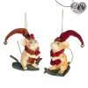 Christmas Tree | Goodwill Goodill Belgium 2020 B 94504 Woodland Mouse With Leaf 2 Assorted