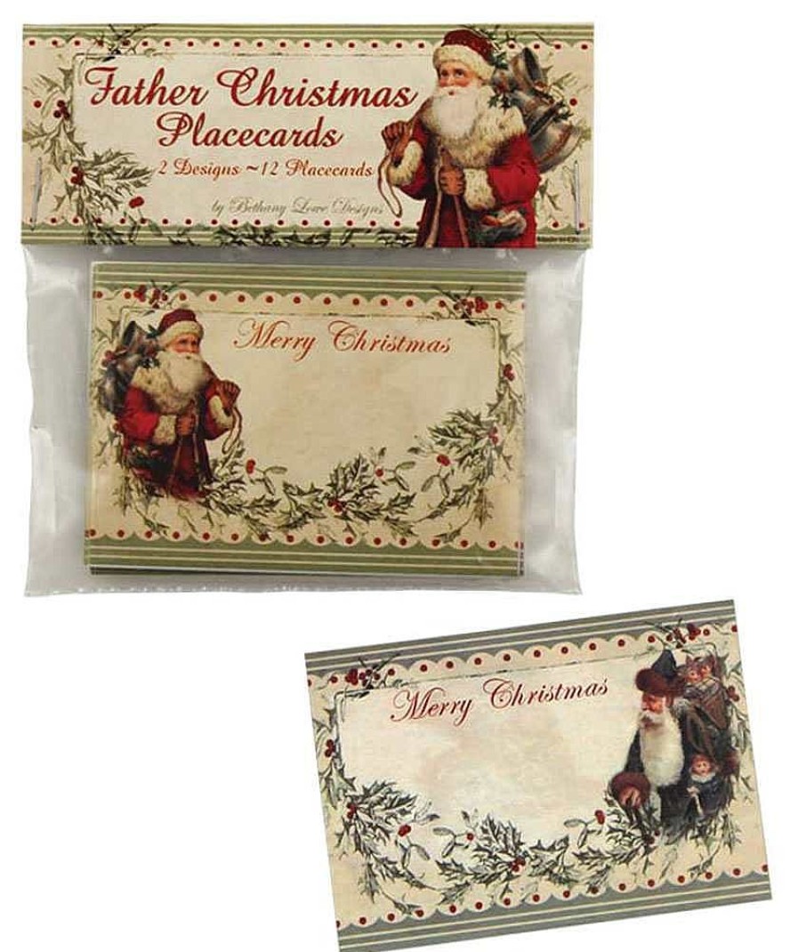 Traditional | Bethany Lowe Lg2068 Bethany Lowe Vintage Santa Placecards