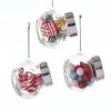 Christmas Tree | Kurt Adler Kurt S. Adler Nyc Glass Candy Jar Ornament 3 Assorted A1722