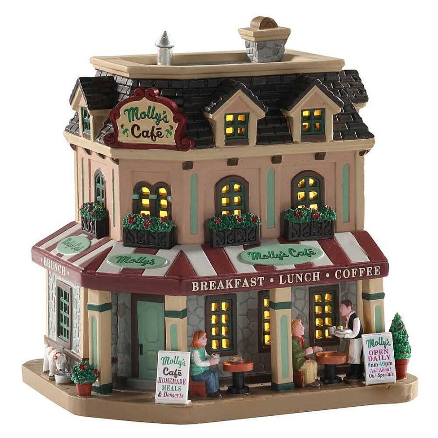 Christmas Villages | Lemax Lemax Village 2021 Molly'S Corner Caf 05687