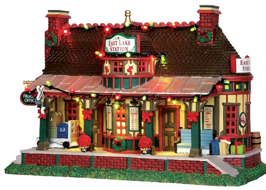 Christmas Villages | Lemax East Lake Station 35495 Lemax Caddington Village