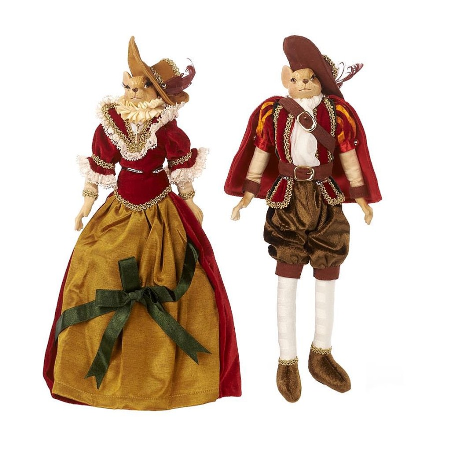 Home Decors | Goodwill Miceketeer Couple Doll 2 Assorted J 65204