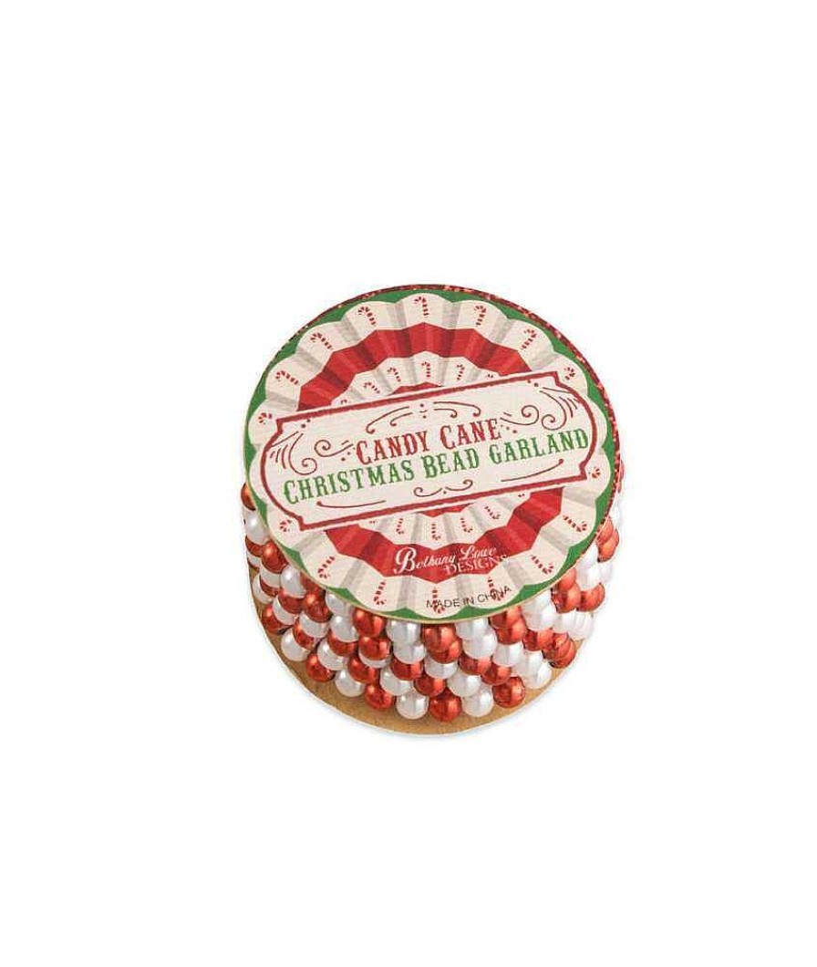 Traditional | Bethany Lowe Bethany Lowe Lc9600 Candycane Mini Bead Grl Spool