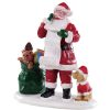 Christmas Villages | Lemax Lemax Naughty Or Nice Santa 92760 Lemax Caddington Village