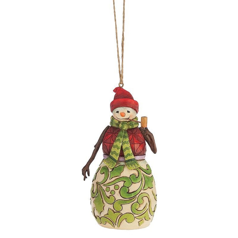 Christmas Tree | Jim Shore Jim Shore Red & Green Snowman Hanging Ornament 4047792