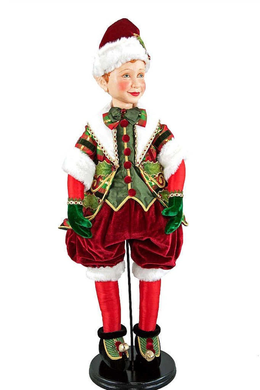 Elves | Katherine Collection Katherine'S Collection 28-728467 Tartan Tradition Elf Doll