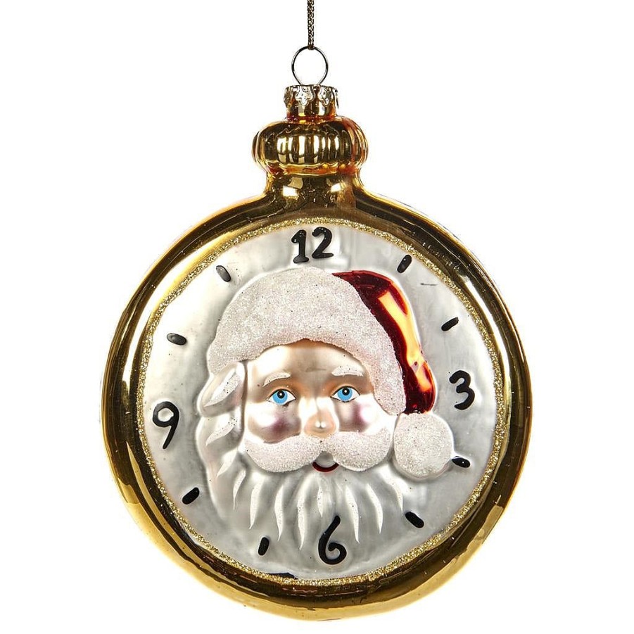 Christmas Tree | Katherine Collection Katherine'S Collection Glass Santa Pocket Watch Ornament Kc C 18-749379