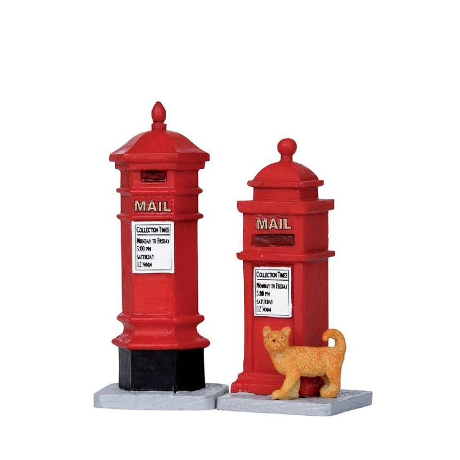 Christmas Villages | Lemax Lemax Victorian Mailbox Set Of 2 14362 Lemax Accessories