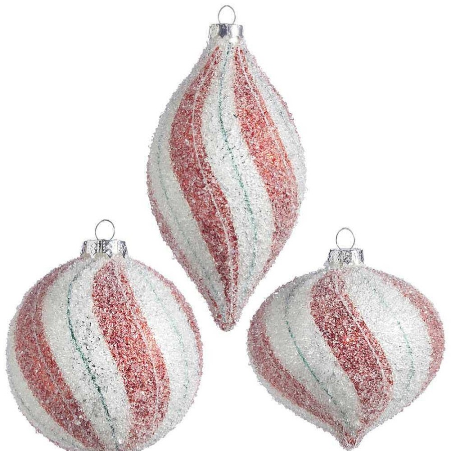 Christmas Tree | Raz Imports Raz Imports Iced Peppermint Ornament 4022848