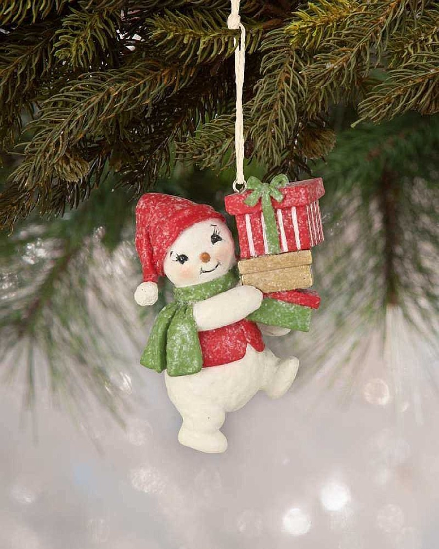 Christmas Tree | Bethany Lowe Kl8010 Bethany Lowe Snowman With Presents Ornament