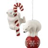 Traditional | Bethany Lowe Td5062 Bethany Lowe Polar Bear Fun Ornament 2 Assorted