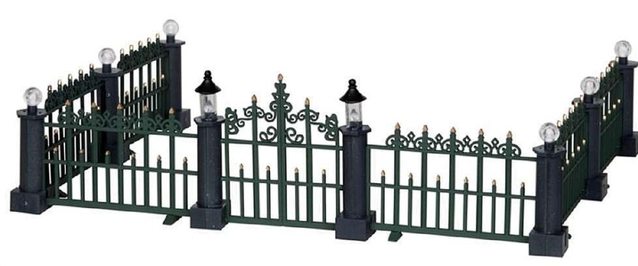 Christmas Villages | Lemax Lemax Classic Victorian Fence, Set Of 7 24534 Lemax General