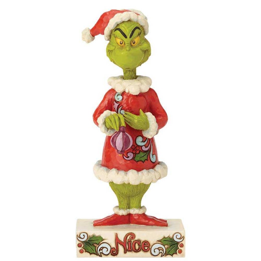 Home Decors | Jim Shore Jim Shore 6002068 Two-Sided Naughty/Nice Grinch Figurine