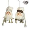 Christmas Tree | Goodwill Goodwill Belgium Journey Santa Head Ornament 2 Assorted J 64255