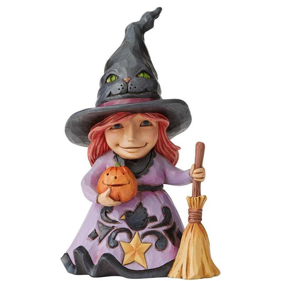 Halloween | Jim Shore Jim Shore Welcome The Magic (Friendly Witch Pint-Sized Figurine) 6004331