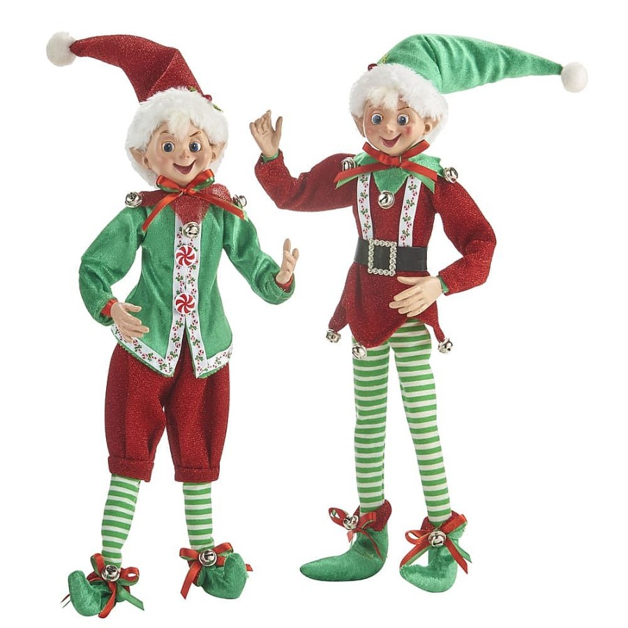 Elves | Raz Imports Raz Imports 16Inch Posable Elf 4002226 2 Assorted