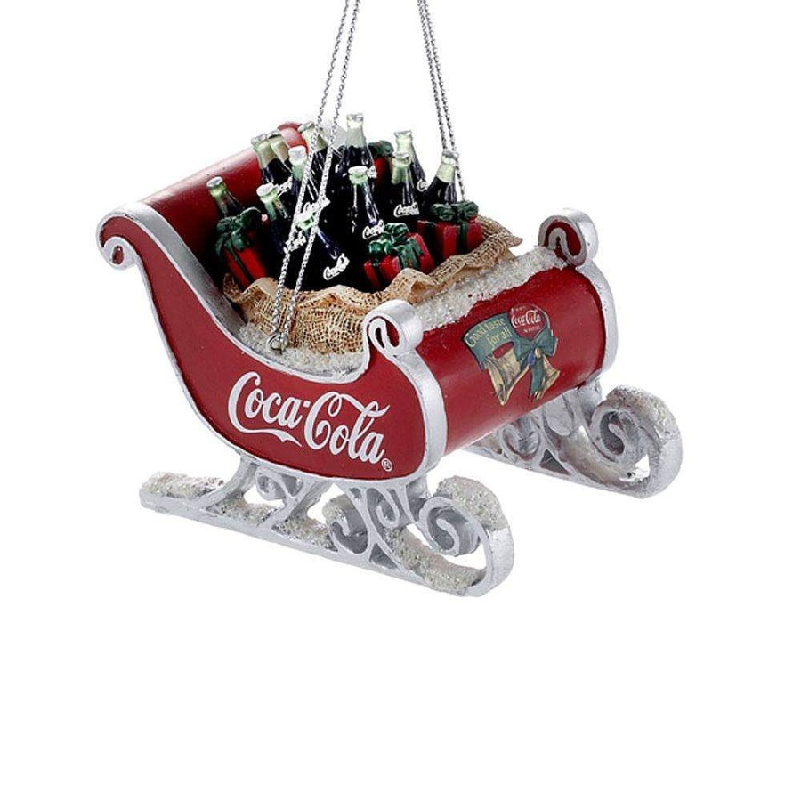 Christmas Tree | Kurt Adler Cc2155 Kurt S. Adler Coca-Cola Sleigh Ornament