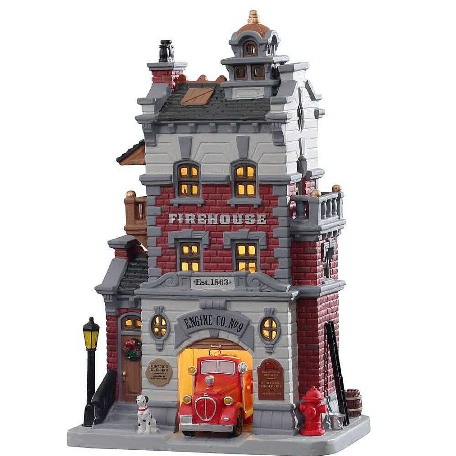 Christmas Villages | Lemax Lemax Village 2021 Engine Company No. 9 15769