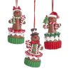 Gingerbread | Kurt Adler Kurt Adler Nyc D3636 Gingerbread Miniature Cupcake Ornaments, 3 Assorted