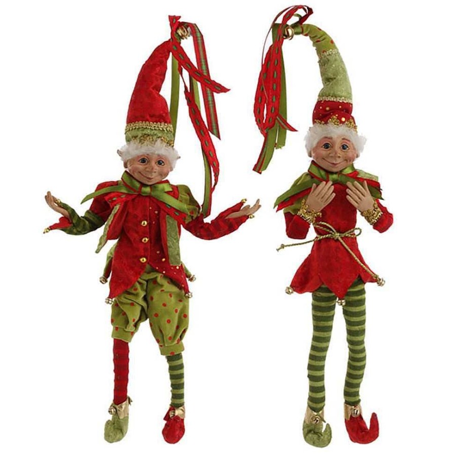 Elves | Raz Imports Raz Imports 16Inch Posable Elf 3202681 2 Assorted