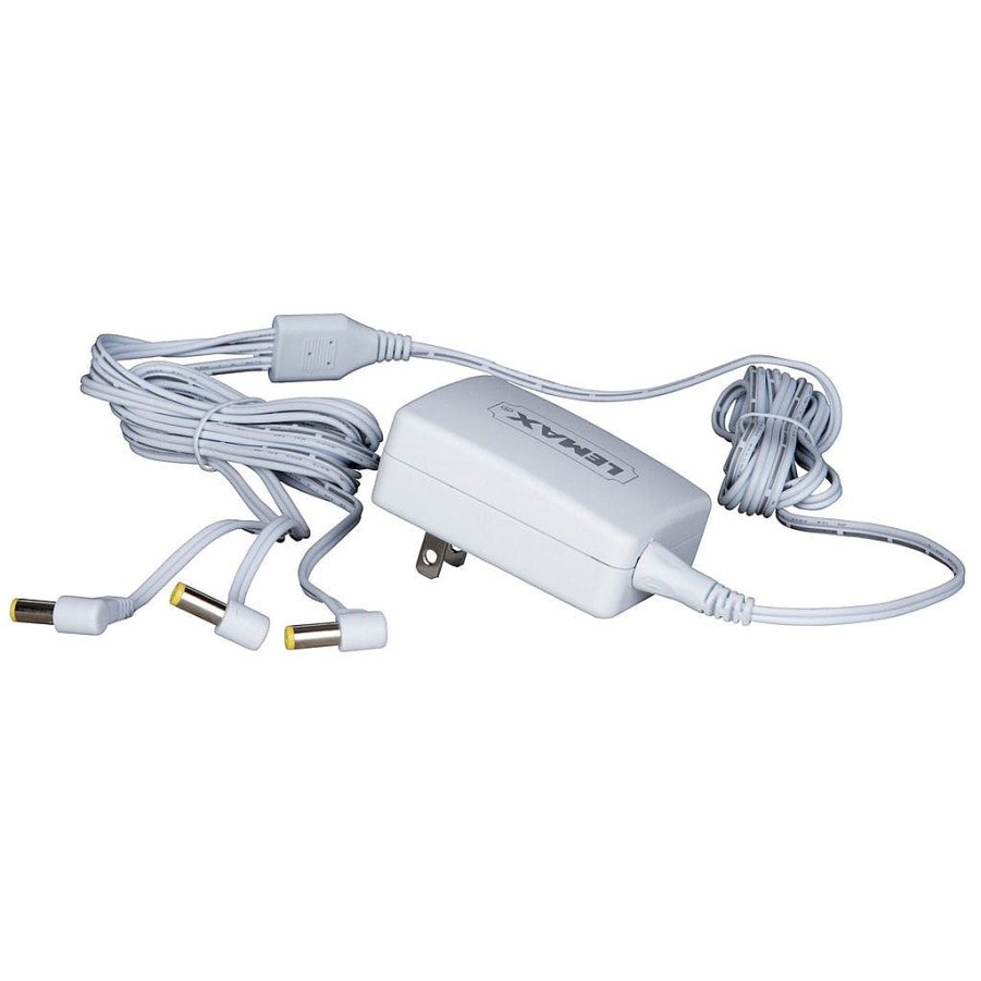 Christmas Villages | Lemax Lemax Village 74274 Power Adaptor, 4.5V, White, 3-Output 74274