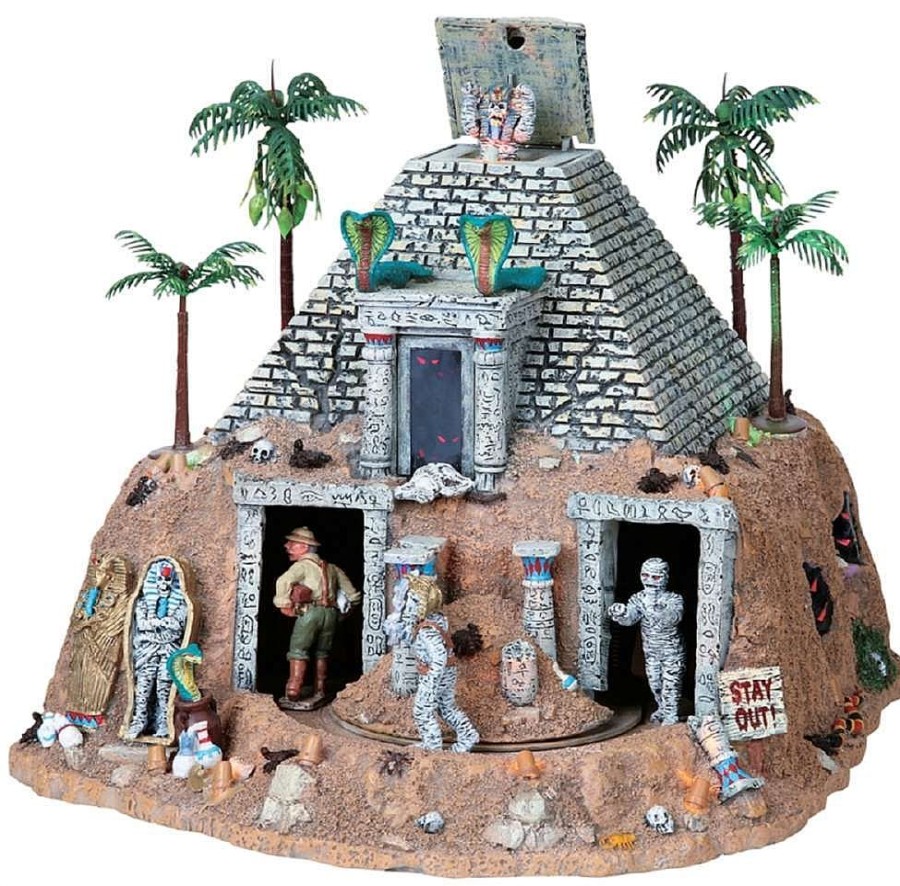 Halloween Villages | Lemax Lemax Haunted Pyramid, With 4.5V Adaptor 84770 Lemax Spooky Town