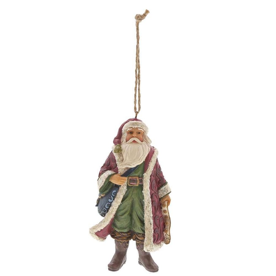 Christmas Tree | Jim Shore Jim Shore Victorian Santa With Satchel (Hanging Ornament) 6001432