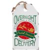 North Pole | Raz Imports Raz Imports Express Mail Tag Ornament Overnight Delivery 4036320