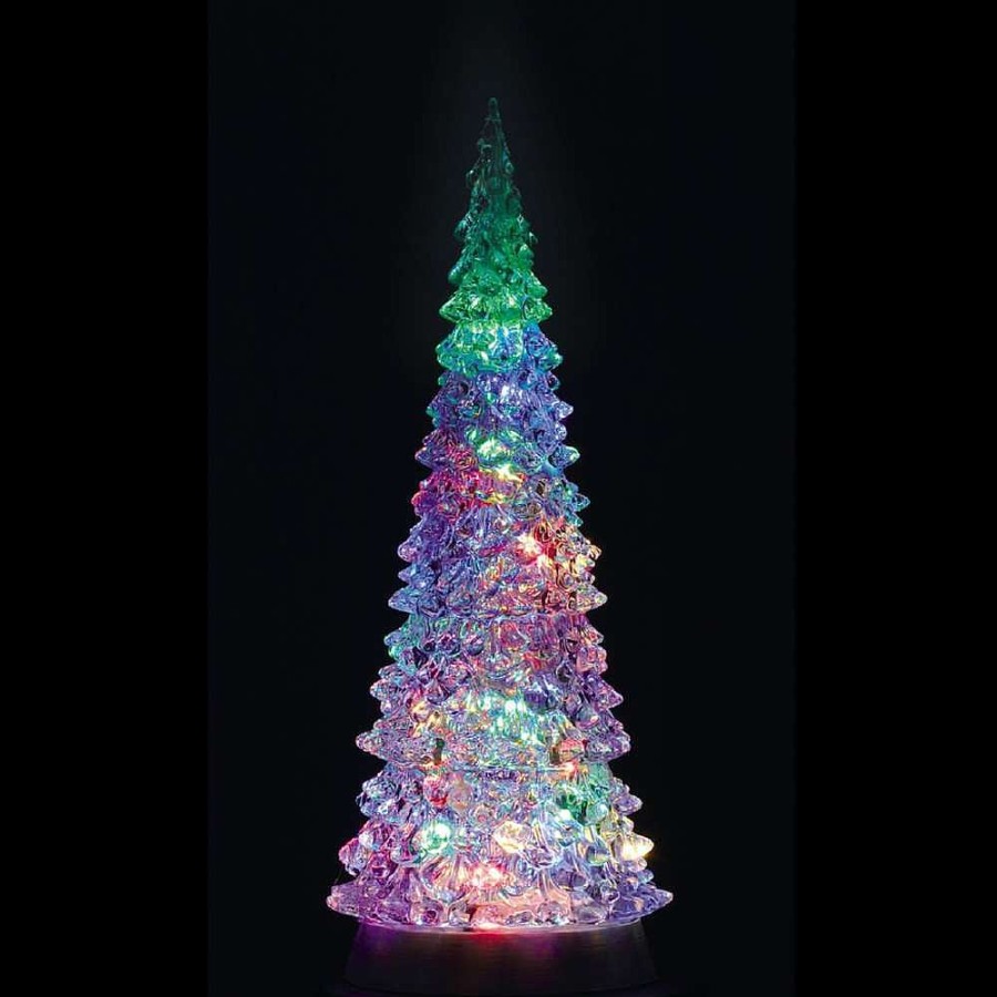 Christmas Villages | Lemax Lemax Crystal Lighted Tree, 4 Color Changeable & Color Transformation, Xl, B/O (4.5V) 94510 Lemax General