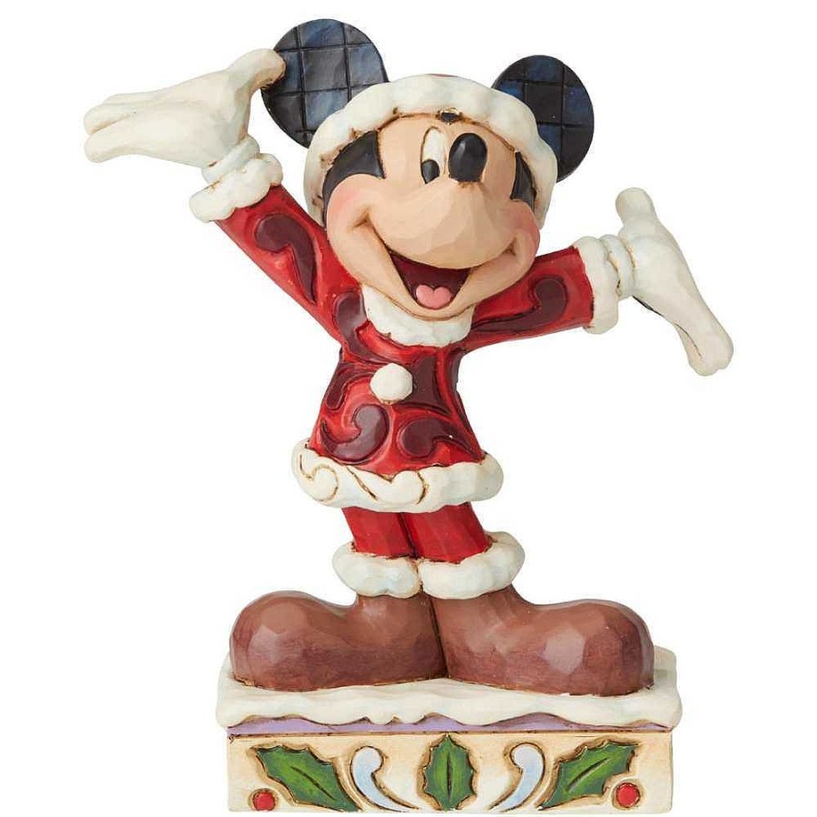 Disney World | Jim Shore Jim Shore Tis A Splendid Season (Mickey Mouse Figurine) 6002842