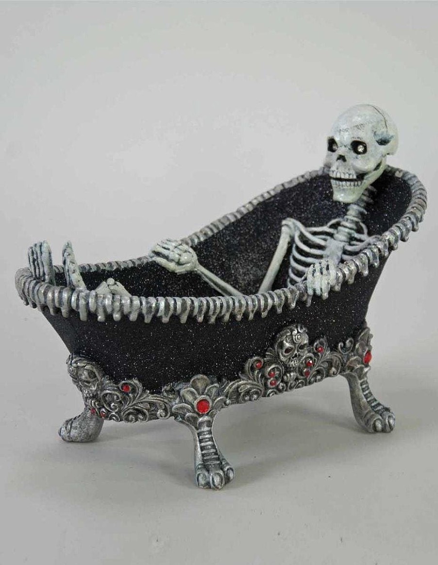 Halloween | Katherine Collection Katherine'S Collection 28-828202 Dead And Breakfast Skeleton In The Bathtub