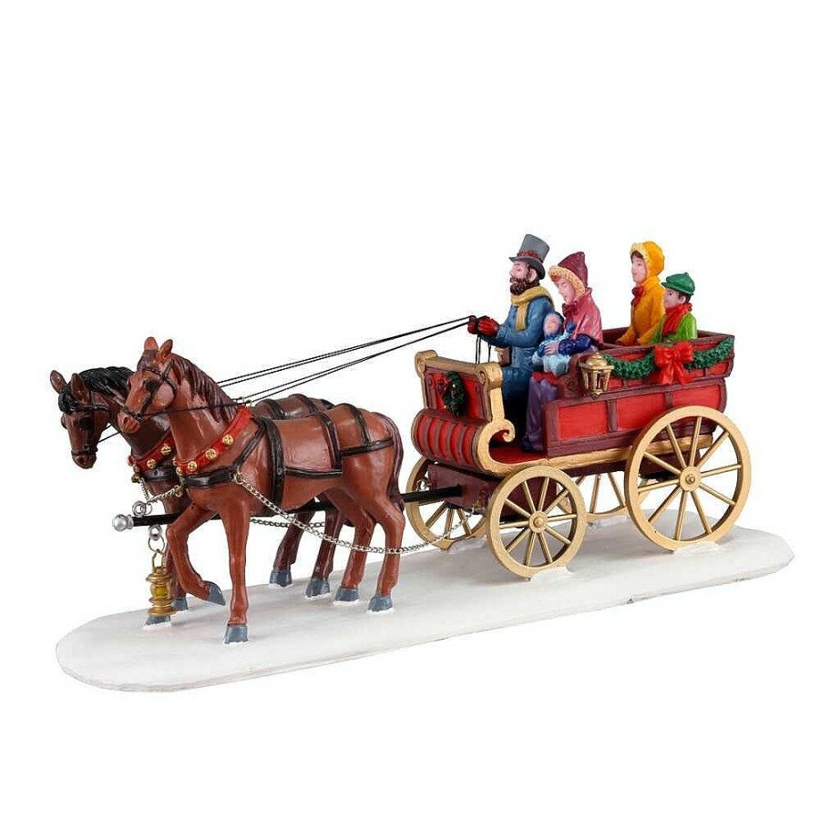 Christmas Villages | Lemax Lemax Village 2021 Carriage Cheer 13562