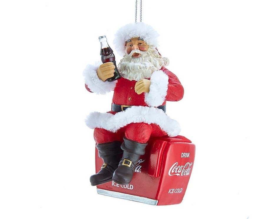 Christmas Tree | Kurt Adler Kurt Adler 4" Coke Santa On Cooler Ornament Cc9172