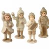 Traditional | Bethany Lowe Td6103 Bethany Lowe Mini Tradtional Snow Child Christmas Ornaments