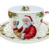 Tableware | Easy Life Christmas Tableware: Cup And Saucer In High Quality Fine China